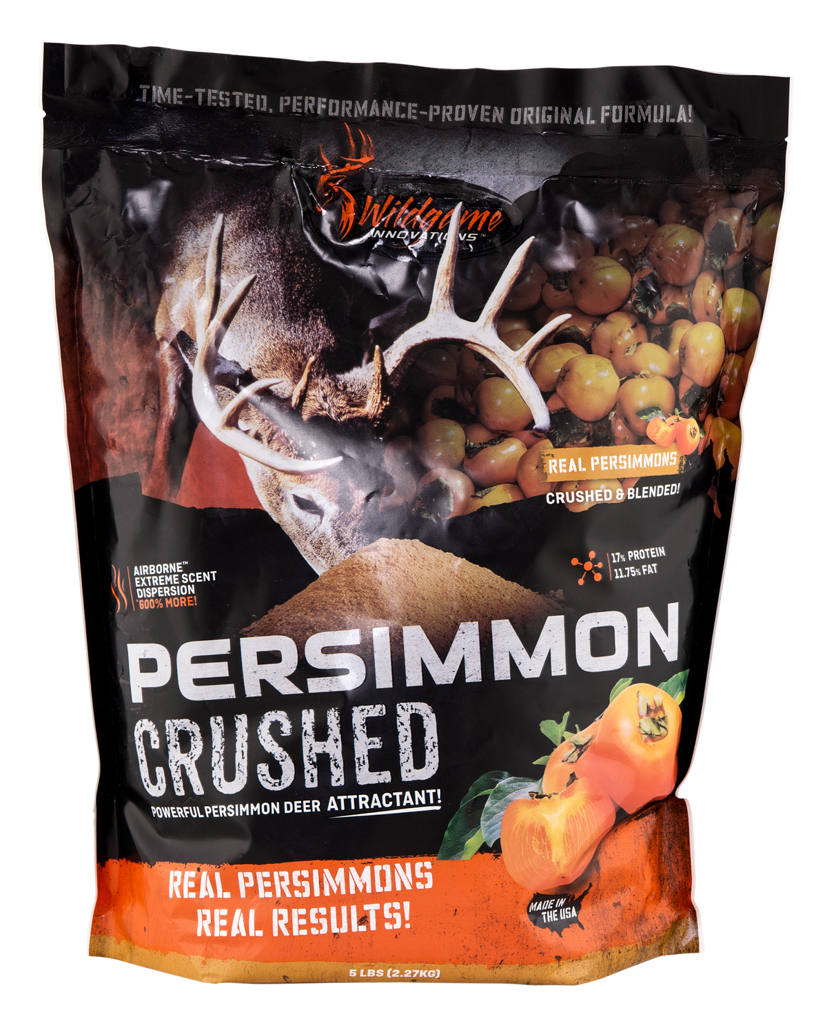 Wildgame Innovations Persimmon Crushed Deer Attractant - 5 lb Bag (3 Bags/Case)