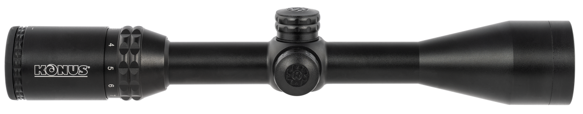 Konus KonusPro 275 3-10x44mm 1" Tube Dual Illuminated Blue/Red Riflescope - Matte Black