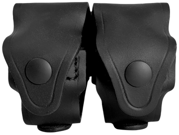 1791 Gunleather RVSLDSBLA Speed Loader Double Carrier Black Steerhide - Fits J/K-Frame 5/6-Shot Speed Loaders