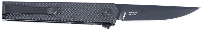 Columbia River CRKT CEO Microflipper 2.36" Folding Drop Point Plain D2 Steel Black TiNi Black Aluminum Handle