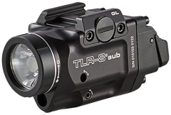Streamlight TLR-8 Sub 500 Lumen White LED Red Laser Weapon Light - Glock 43X/48 MOS