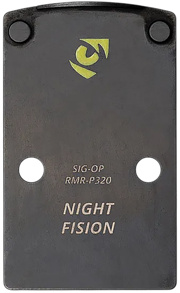 Night Fision SIGOPRMRP320 Optic Adapter Plate Black Nitride Stainless Steel - Fits Sig Sauer P320 Pro Cut / Trijicon RMR / Holosun 507C