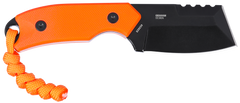 Columbia River Razel Compact 2.32" Fixed Chisel Part Serrated D2 Steel Orange G10 EDC Knife