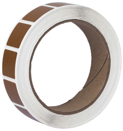 Action Target Square Target Pasters 7/8" Self-Adhesive Brown 1000 Per Roll
