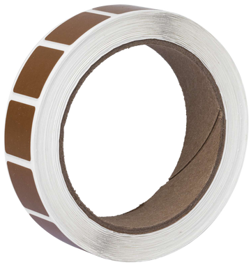 Action Target Square Target Pasters 7/8" Self-Adhesive Brown 1000 Per Roll