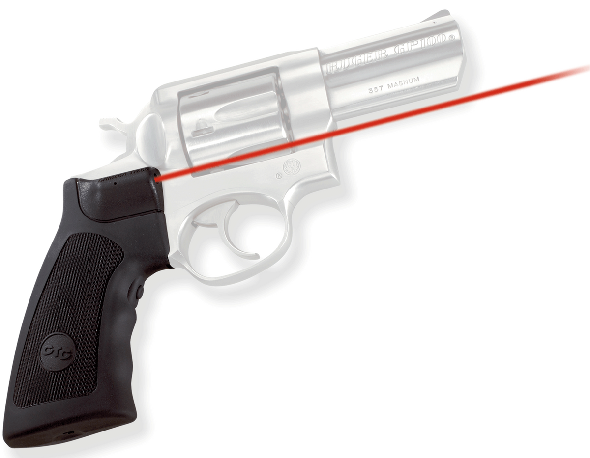 Crimson Trace LG-344 Lasergrips Red Laser Black Polymer - Fits Ruger GP100/Super Redhawk/Alaskan