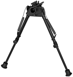 Harris S-L2 Swivel Bipod 9-13" Swivel Stud Steel/Aluminum - Self-Leveling Legs, Rubber Feet
