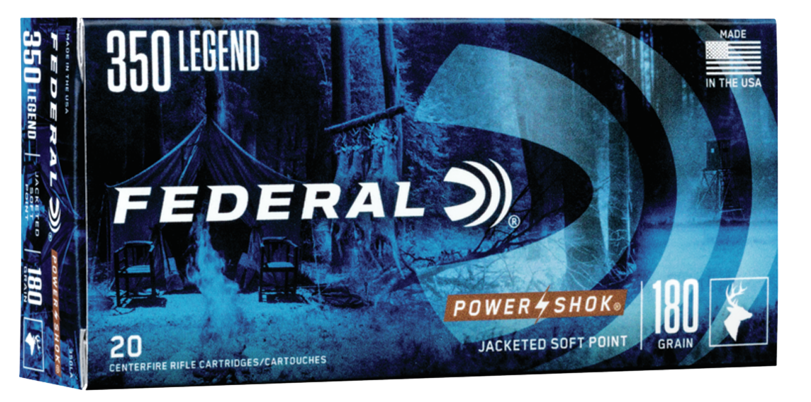Federal Power-Shok 350 Legend 180gr Jacketed Soft Point - Box or Case