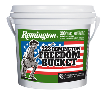 Remington Ammunition UMC Freedom Bucket 223 Rem 55 gr FMJ *Worn, Cracked Can - Box or Case