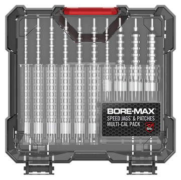 Real Avid Bore-Max Jag & Patch Set Multi-Caliber Nickel-Plated 10 Jags / 500 Patches