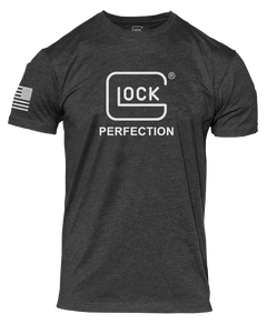 Glock Perfection Tee Large Charcoal/White Short Sleeve T-Shirt