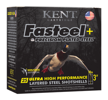 Kent Cartridge Fasteel + 20 Gauge 3" 1 oz 2x4 Shot - Box or Case