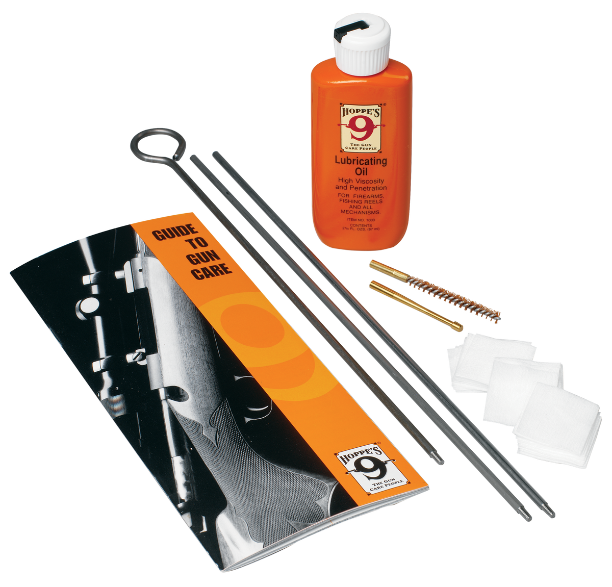 Hoppes AC1 .17 Cal Air Rifle & Air Pistol Cleaning Kit - Bronze Brush & Steel Rod