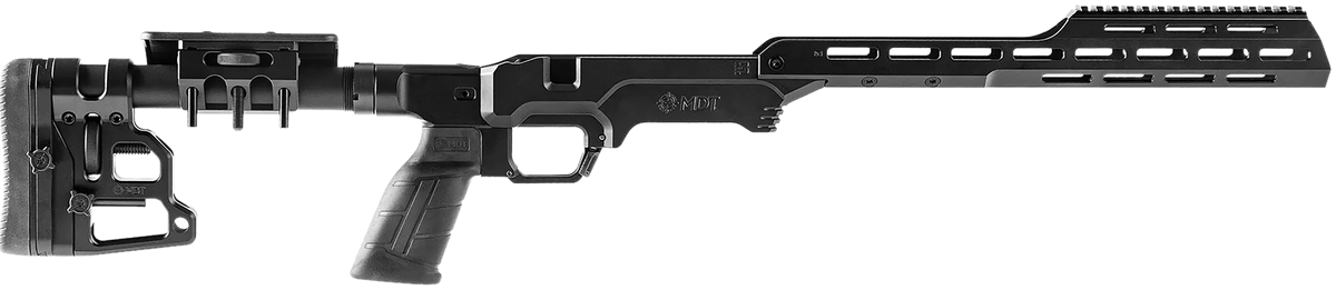 MDT Sporting Goods LSS Gen3 Tactical Chassis Black Cerakote RH - Fits Tikka T3/T3x Short Action