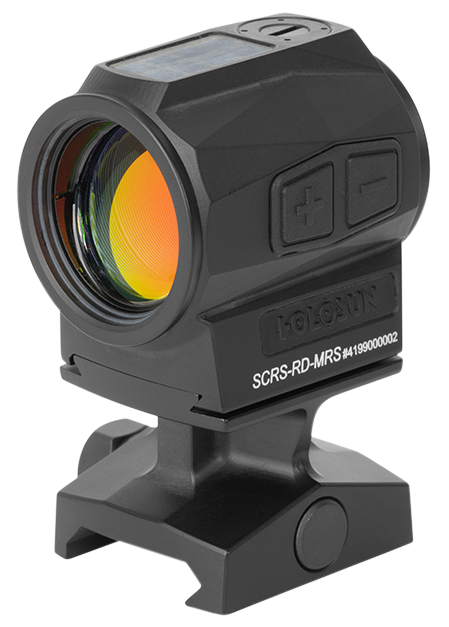 Holosun SCRS-RD-MRS 1x 20mm 2 MOA Red Dot/65 MOA Circle Multi-Reticle Solar Charging Rifle Sight - Black Anodized