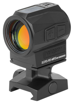 Holosun SCRS-RD-MRS 1x 20mm 2 MOA Red Dot/65 MOA Circle Multi-Reticle Solar Charging Rifle Sight - Black Anodized