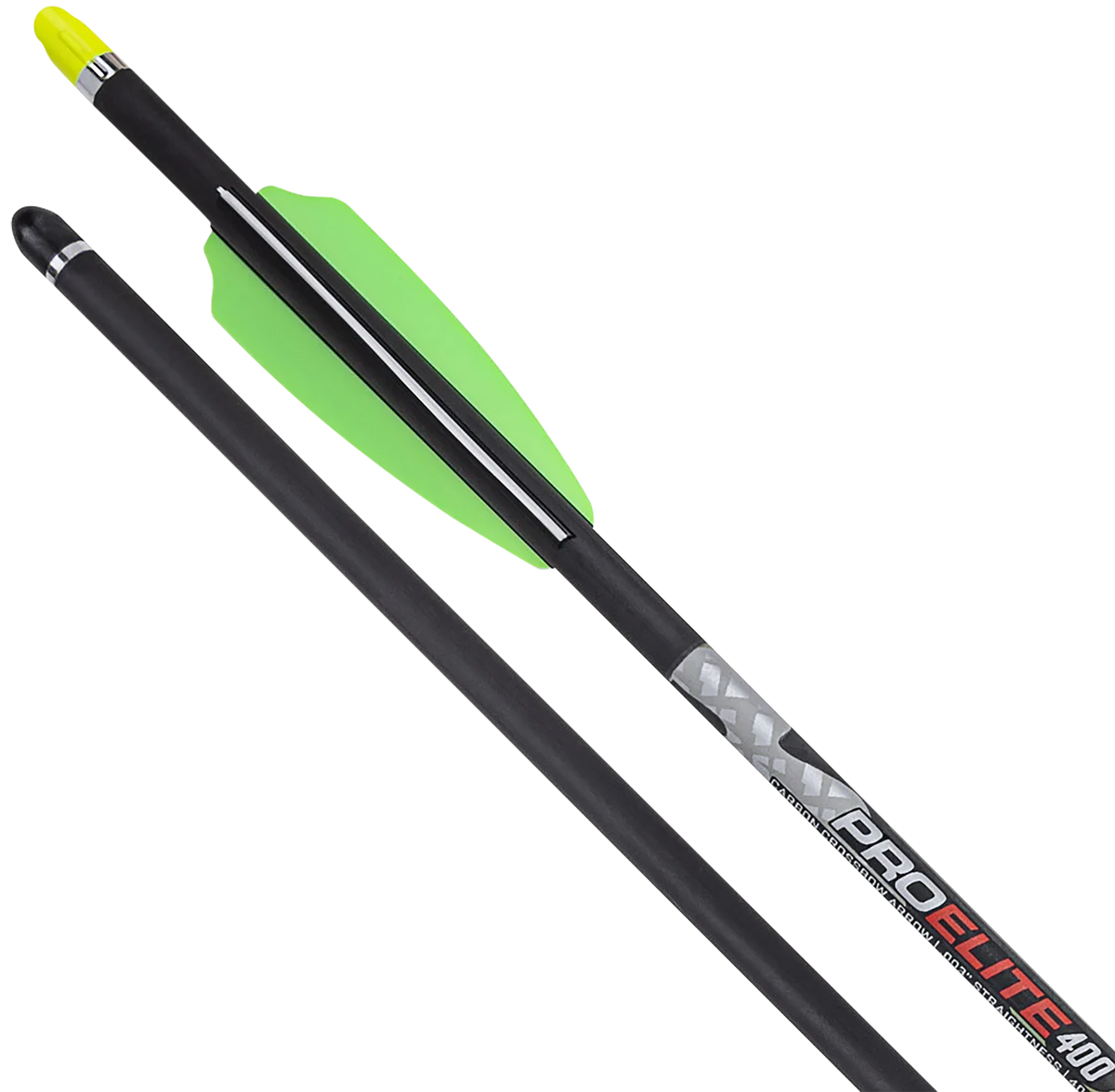 TenPoint Pro Elite 400 Carbon 20" .003 Straightness Yellow Alpha Nock Crossbow Bolts - 6-Pack