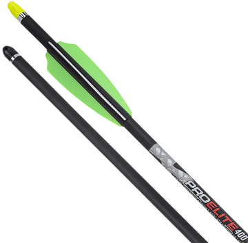 TenPoint Pro Elite 400 Carbon 20" .003 Straightness Yellow Alpha Nock Crossbow Bolts - 6-Pack