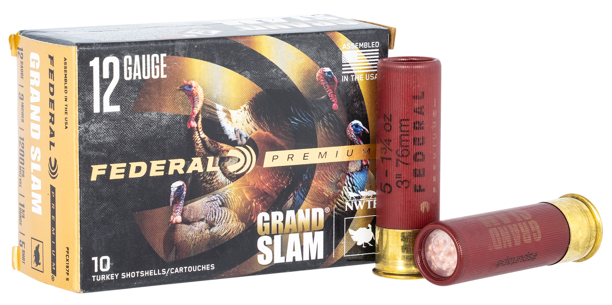 Federal Premium Grand Slam 12 Gauge 3" 1 3/4 oz 5 Shot 10 Rd - Box or Case