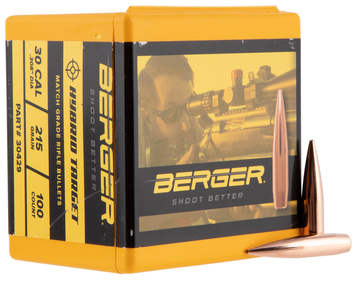 Berger Bullets Hybrid Target 30 Cal .308 215gr - 100/Box