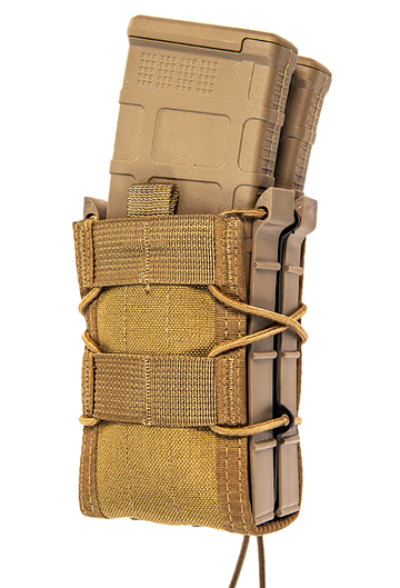 High Speed Gear TACO X2R Double Rifle Mag Pouch Coyote Brown Nylon MOLLE