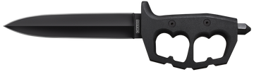 Cold Steel Chaos Double Edge 7.5" Fixed Plain SK-5 Black Aluminum Handle