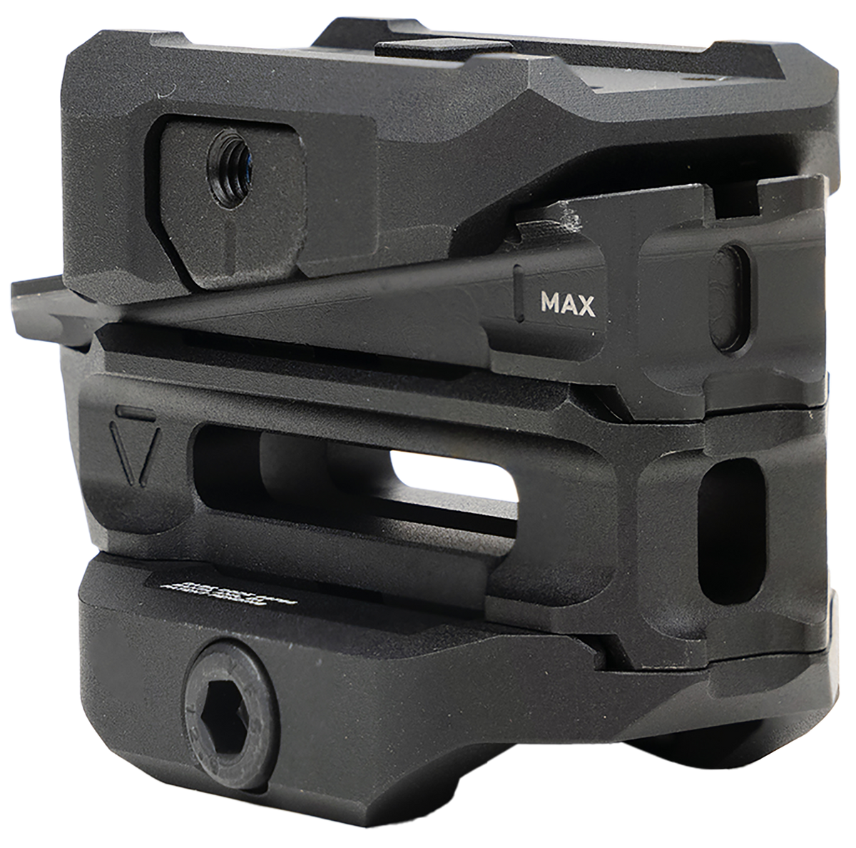 Strike Industries T1-VOM Variable Optic Mount for Aimpoint Micro 1/3 Co-Witness - Black Anodized
