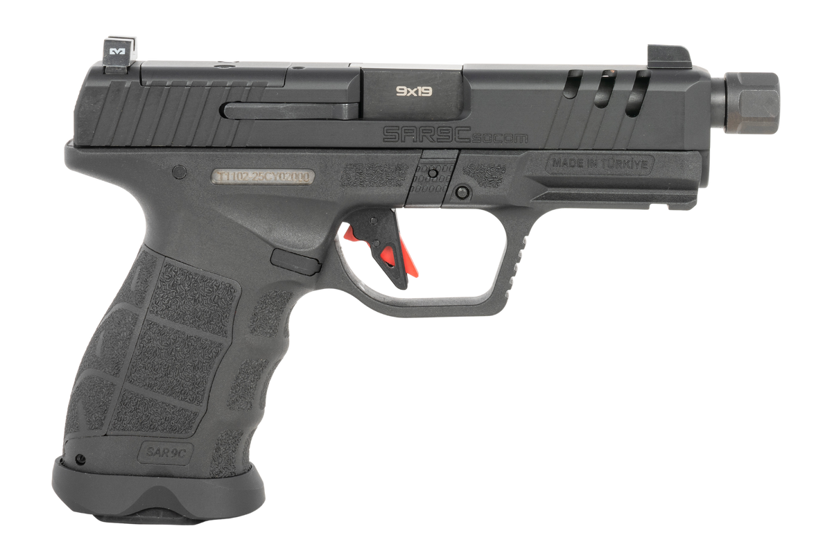 SAR USA SAR9 SOCOM Compact 9mm Luger 4.70" 10+1 Semi-Auto Pistol - Black
