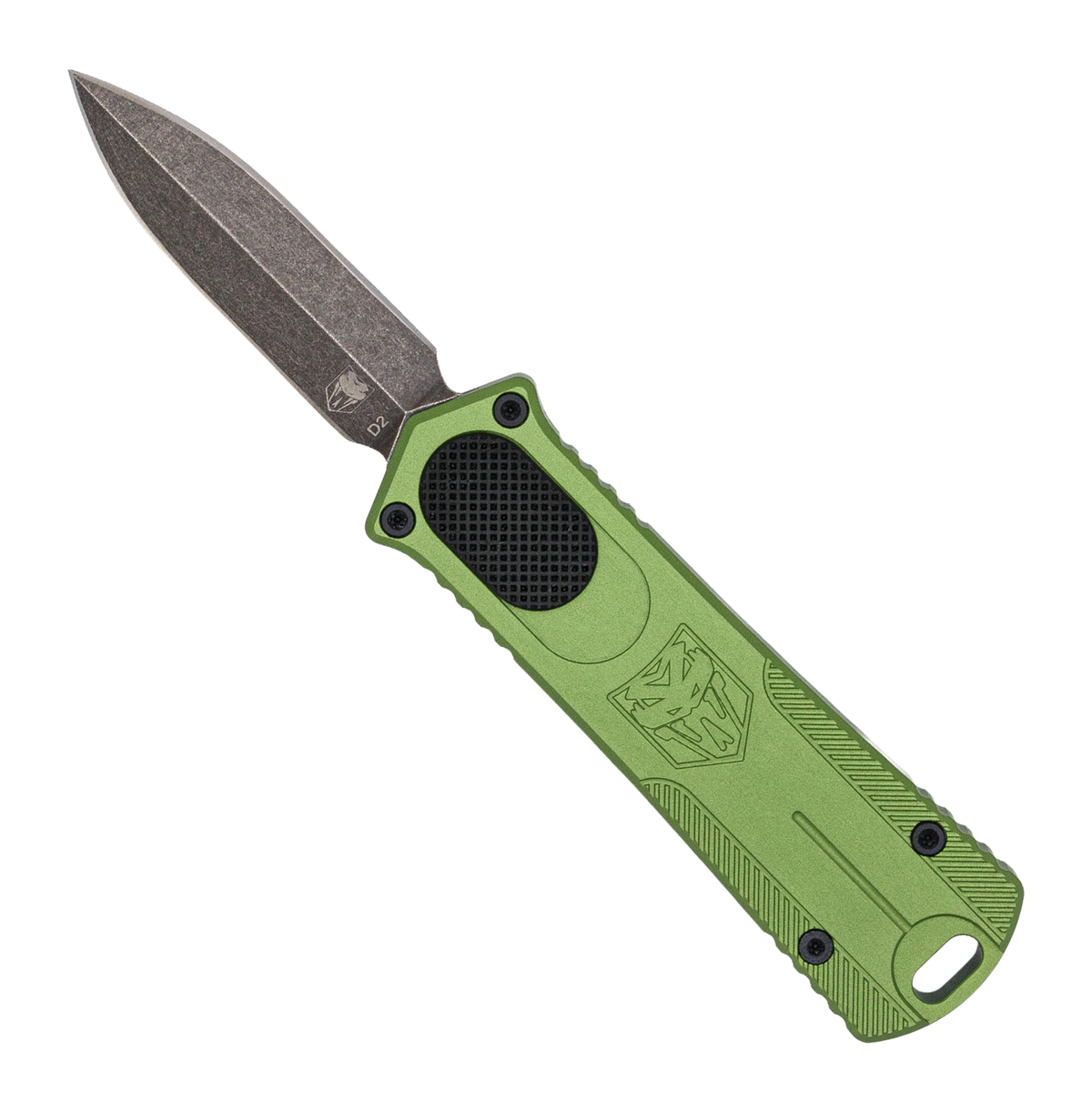 CobraTec Knives 952 Gen 2 Dagger OTF 2" D2 Steel OD Green Aluminum Handle