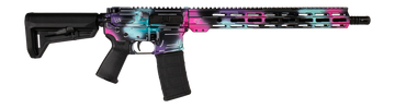 Shark Coast Tactical Anime-15 5.56 NATO 16" 30+1 Semi-Auto AR-15 Rifle - Disco Cerakote