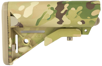 B5 Systems Enhanced SOPMOD AR-15/M4 MultiCam Collapsible Stock - Mil-Spec Tube Not Included