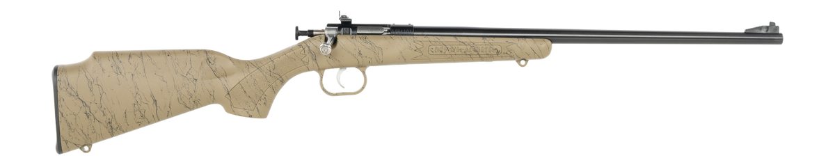 Crickett My First Rifle Gen2 22 LR 16.13" 1-Rd Bolt Action Rifle - Tan w/Black Webbing Synthetic Stock
