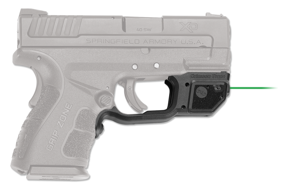 Crimson Trace Laserguard LG-496G Green Laser Sight for Springfield XD Mod.2 - Black Polymer