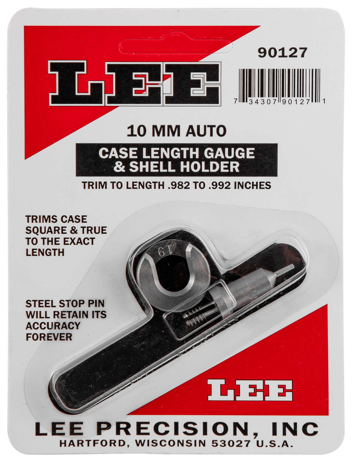 Lee Case Length Gauge 10mm Auto w/ Shell Holder