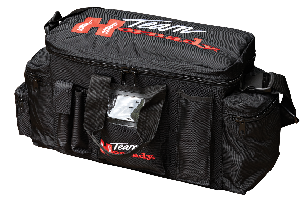 Hornady Team Hornady Range Bag Black Nylon Lockable w/Red Logo