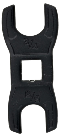 Wheeler Delta Series Muzzle Device & Buffer Tube Crowfoot Wrench 5/8" & 3/4" - Black Steel