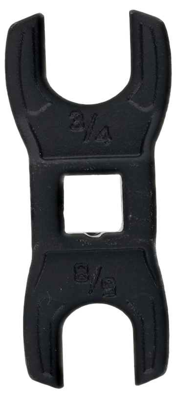 Wheeler Delta Series Muzzle Device & Buffer Tube Crowfoot Wrench 5/8" & 3/4" - Black Steel