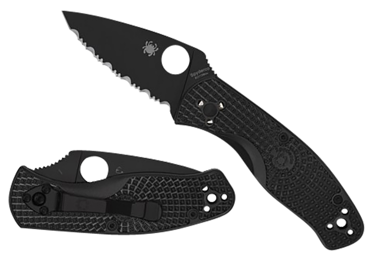 Spyderco Persistence Lightweight 2.75" Black Plain Edge 8Cr13MoV FRN Folding Knife