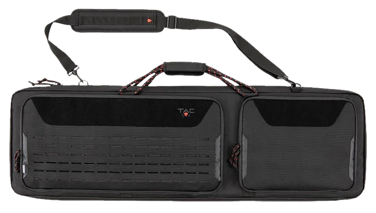 Tac Six Squad 42" Tactical Rifle Case Black 600D Polyester Lockable