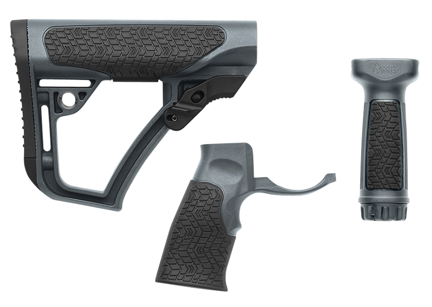 Daniel Defense OEM Collapsible Buttstock Kit w/ Pistol Grip & Vertical Foregrip - AR-Platform - Tornado
