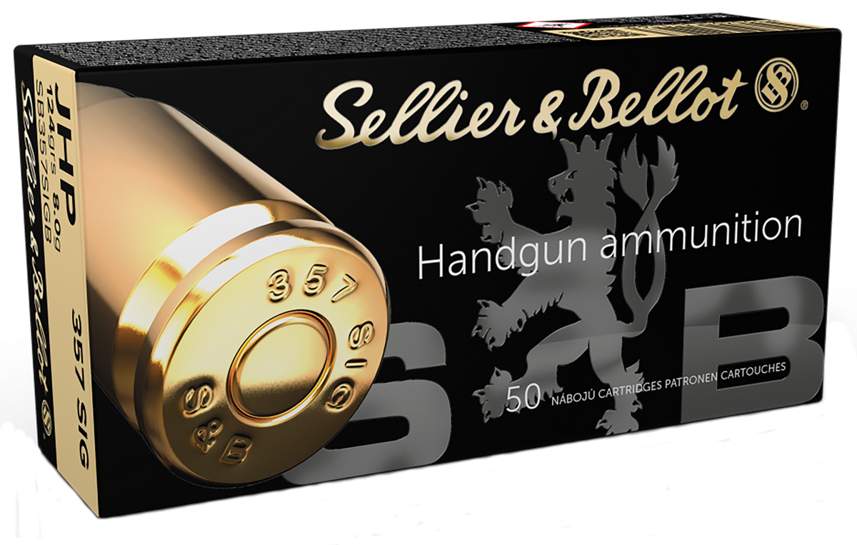 Sellier & Bellot SB357SIGB 357 Sig 124gr JHP 50/20 - Box or Case