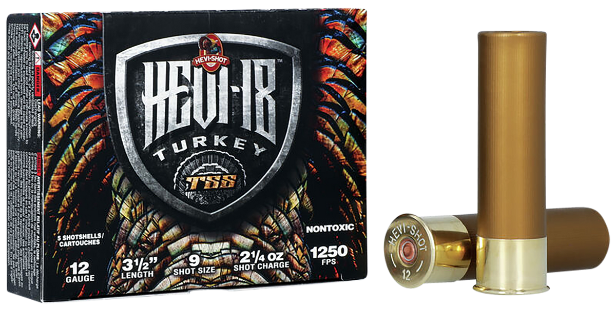 Hevishot HEVI-18 TSS Turkey 12 Gauge 3.5" 2-1/4 oz 9 Shot 1250 fps - Box or Case