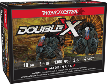 Winchester Ammo Double X High Velocity Turkey 10 Gauge 3.5" 2 oz #4 Shot 10 Rd - Box or Case