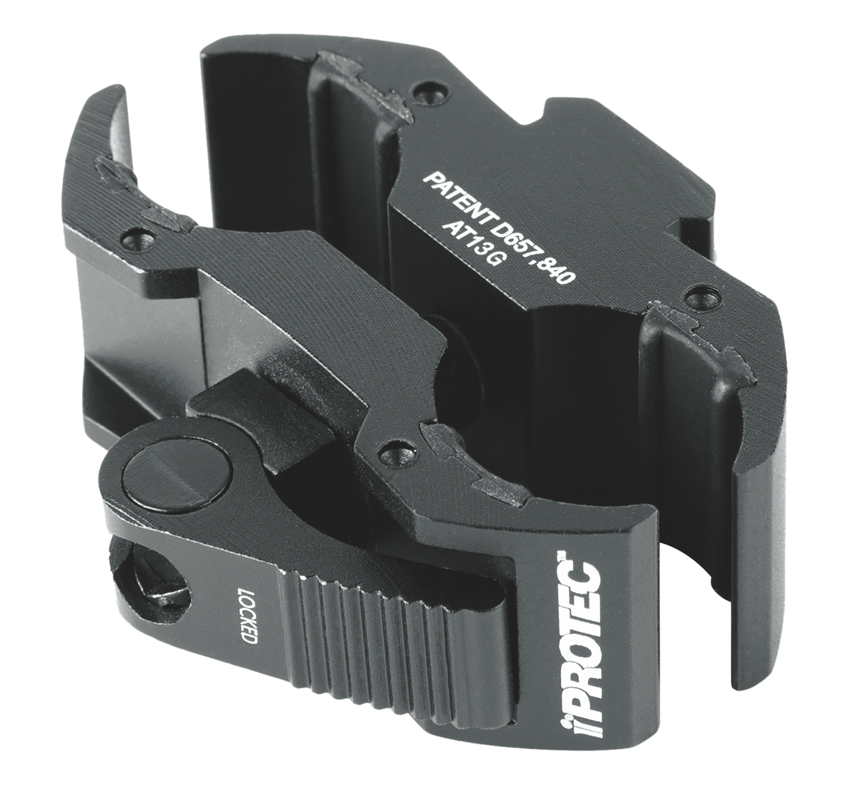 iProtec 6108 Universal Long Gun Mount w/Accessory Rail - Black Anodized