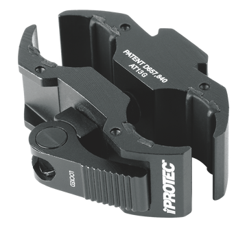 iProtec 6108 Universal Long Gun Mount w/Accessory Rail - Black Anodized