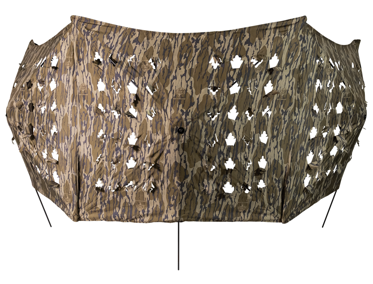 Walkers Game Ear Ameristep Throwdown Ground Blind Mossy Oak BottomLand 91 in x 25 in