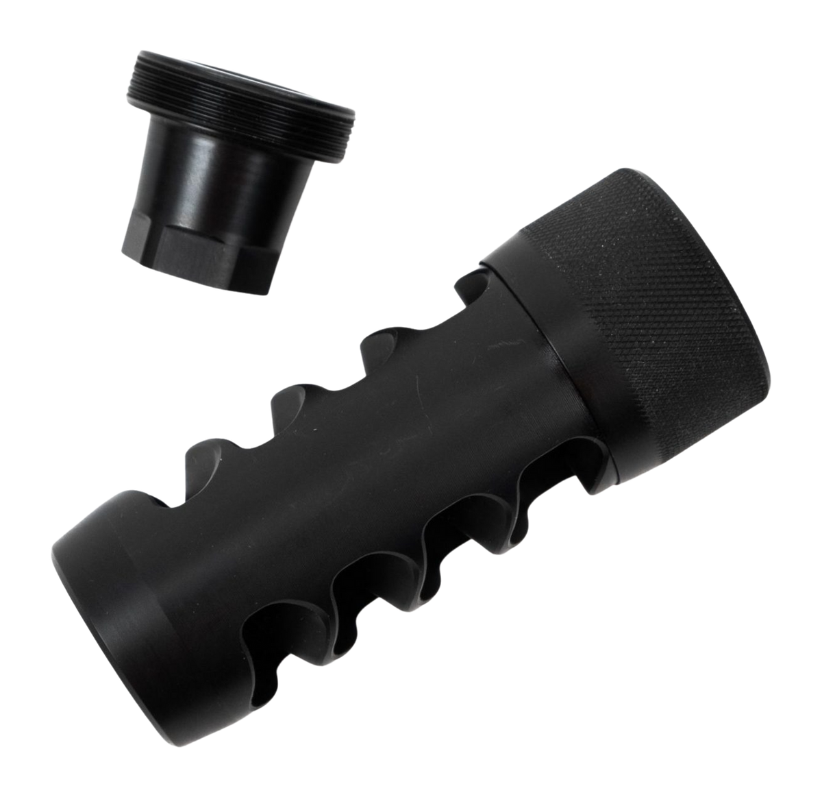 AREA 419 Hellfire Match 6.5mm 5/8-24 Self-Timing Muzzle Brake - Black Nitride