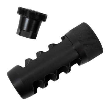 AREA 419 Hellfire Match 6.5mm 5/8-24 Self-Timing Muzzle Brake - Black Nitride