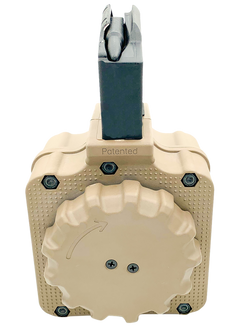 ProMag DRMA1-FDE 50-Rd .308 Drum Magazine AR-10 FDE Polymer