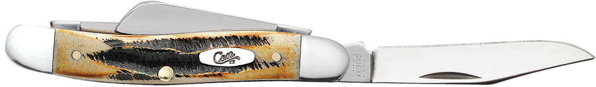 Case Stockman Medium 2.57"/1.88"/1.71" 3-Blade Folding Knife - 6.5 BoneStag - Tru-Sharp SS